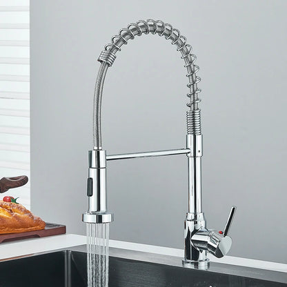 Robinet de cuisine à douchette extractible, mitigeur eau chaude/froide