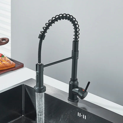 Robinet de cuisine à douchette extractible, mitigeur eau chaude/froide