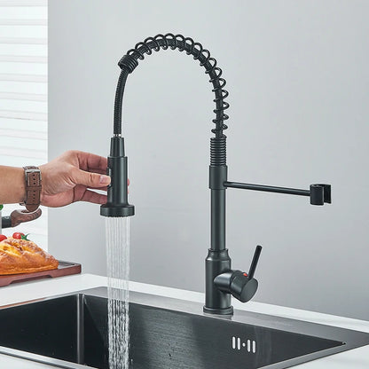 Robinet de cuisine à douchette extractible, mitigeur eau chaude/froide