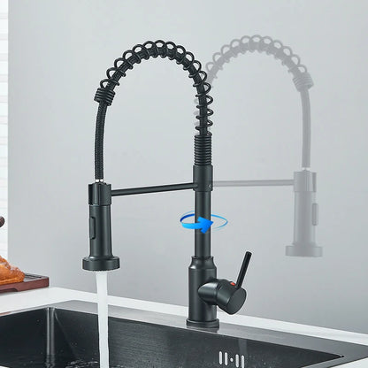 Robinet de cuisine à douchette extractible, mitigeur eau chaude/froide