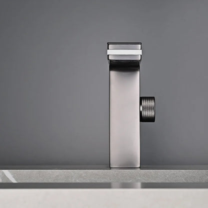 Robinet de lavabo de salle de bain à affichage numérique intelligent LED en laiton