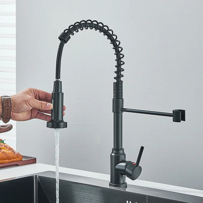 Robinet de cuisine à douchette extractible, mitigeur eau chaude/froide