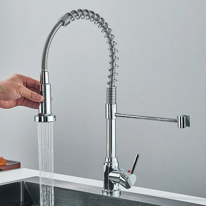 Robinet de cuisine à douchette extractible, mitigeur eau chaude/froide