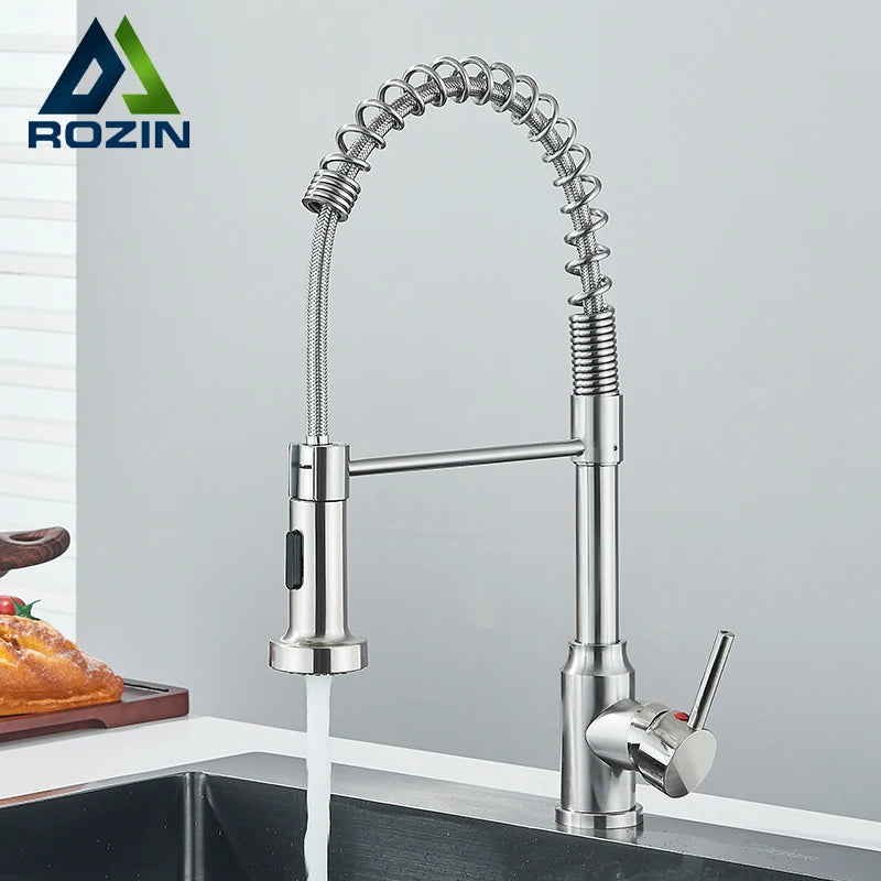 Robinet de cuisine à douchette extractible, mitigeur eau chaude/froide